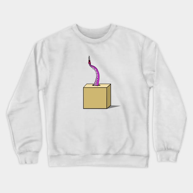 Octopus with a Knife Crewneck Sweatshirt by F. Crescent 1781